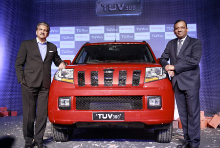 Mahindra launches its tough & stylish true blue SUV - TUV300